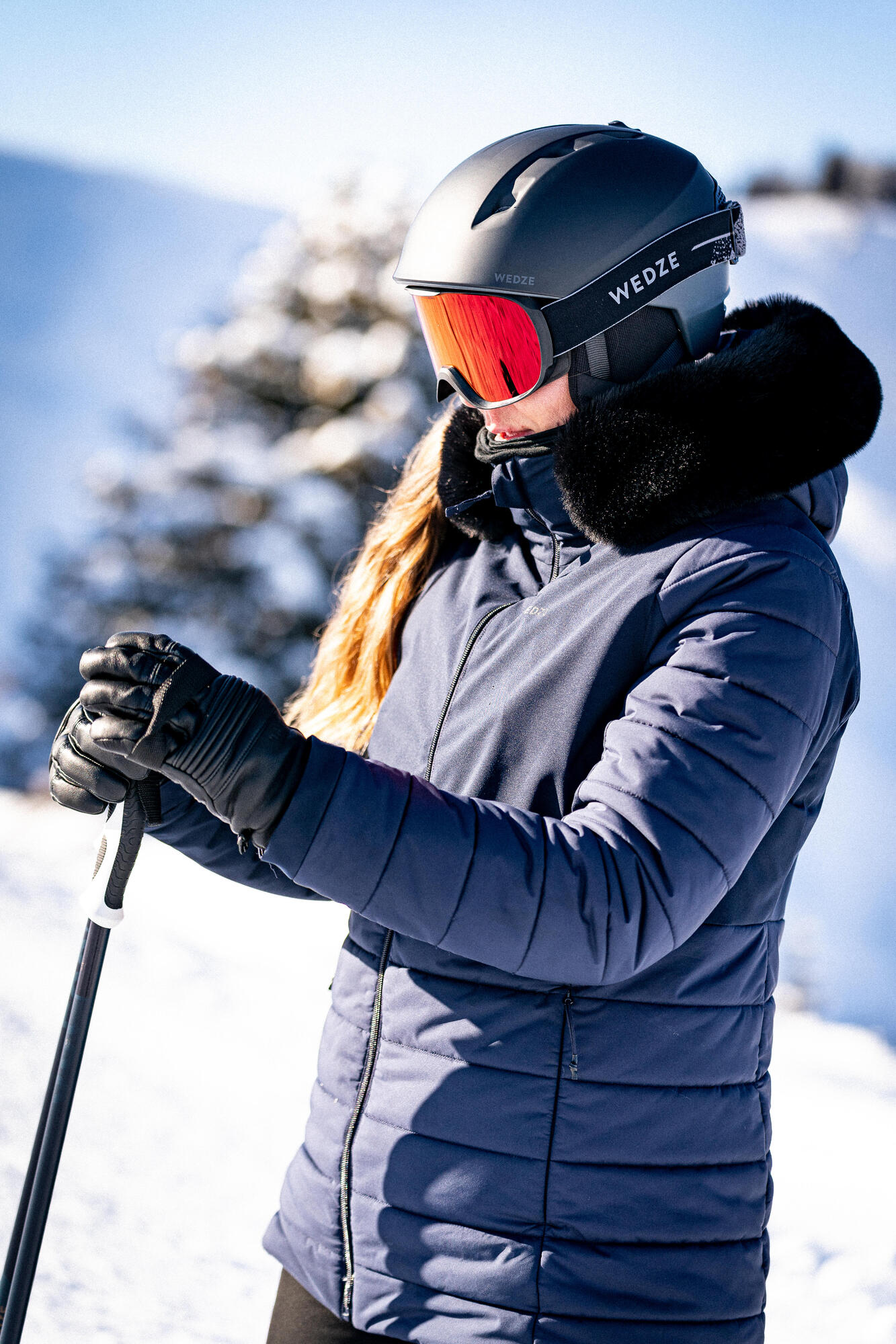 Wedze Women's 100 Mid-Length Warm Ski Jacket - Image 26