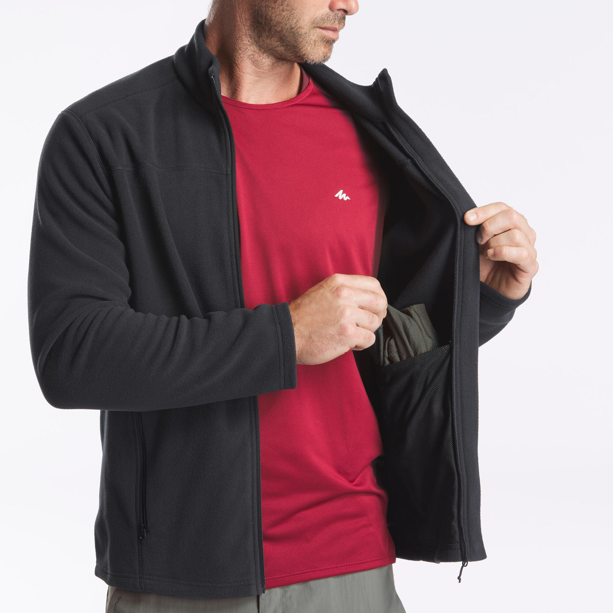 Quechua Men's MH120 Hiking Fleece - Image 3