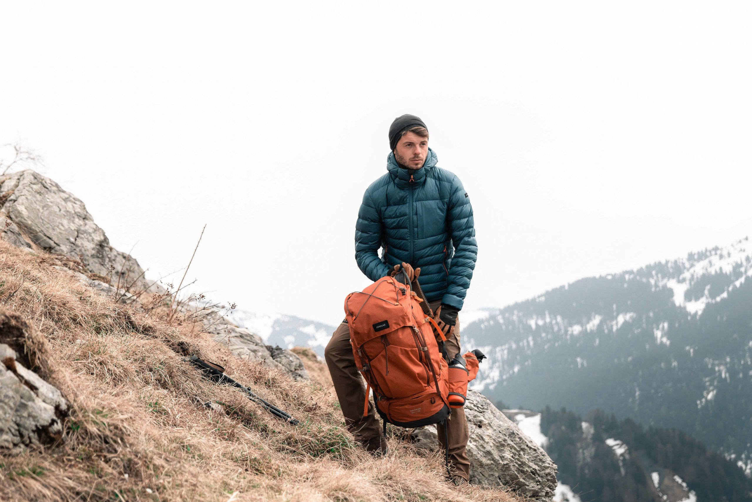 Forclaz Men's MT500 Hooded Down Puffer Jacket - Image 55