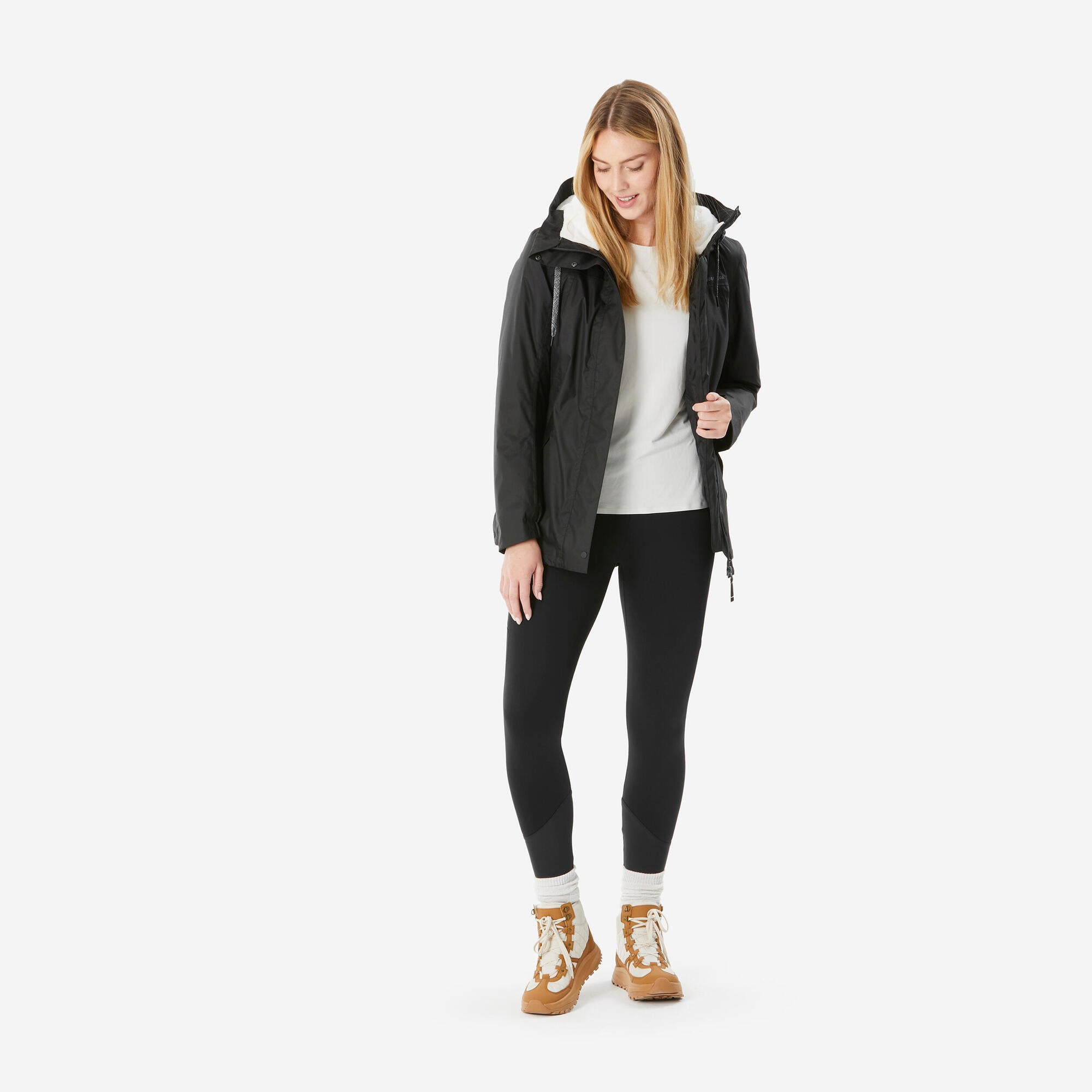 Quechua Women's hiking waterproof winter jacket - SH500 14°F - Image 2