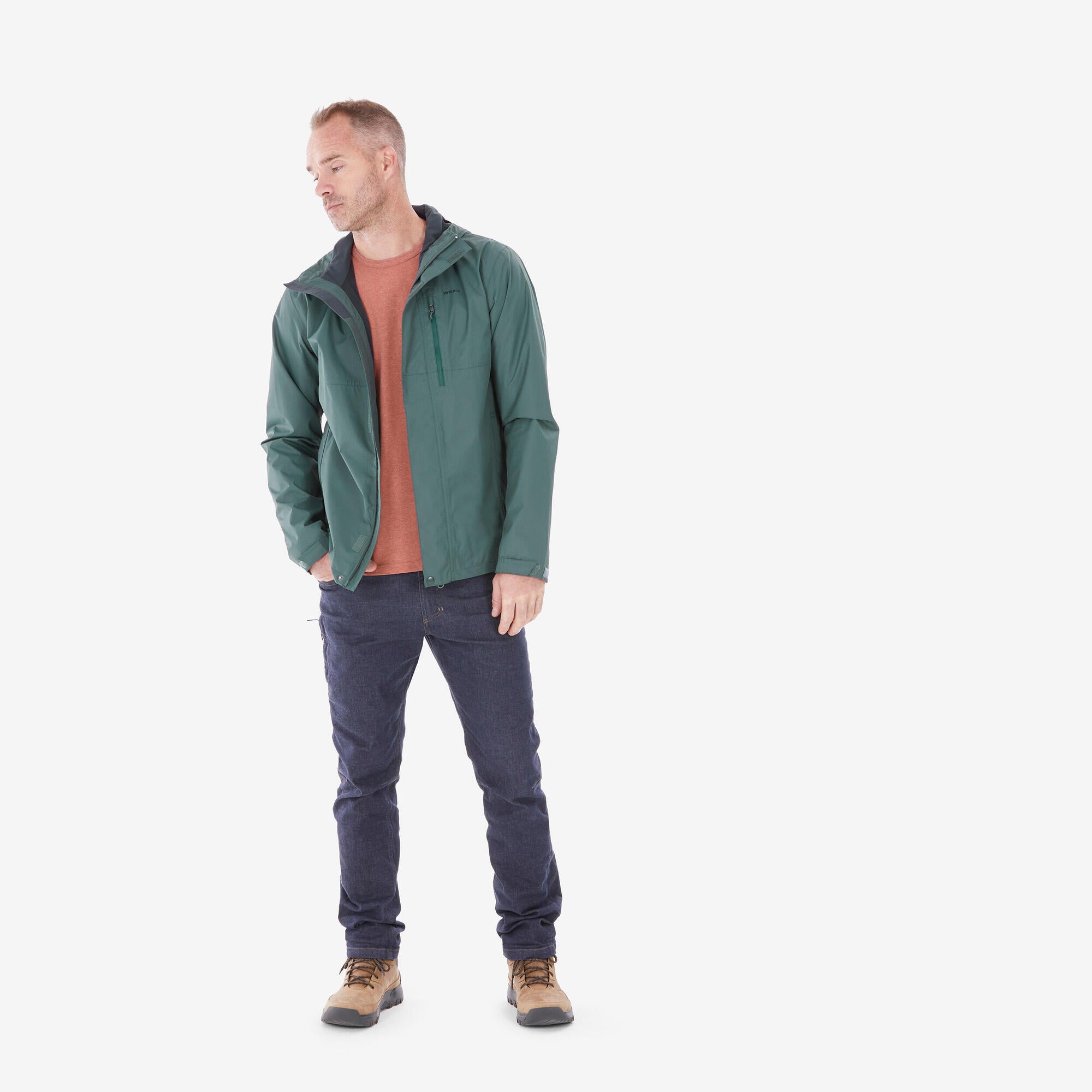 Quechua Men's NH500 Imper Waterproof Rain Jacket - Image 13