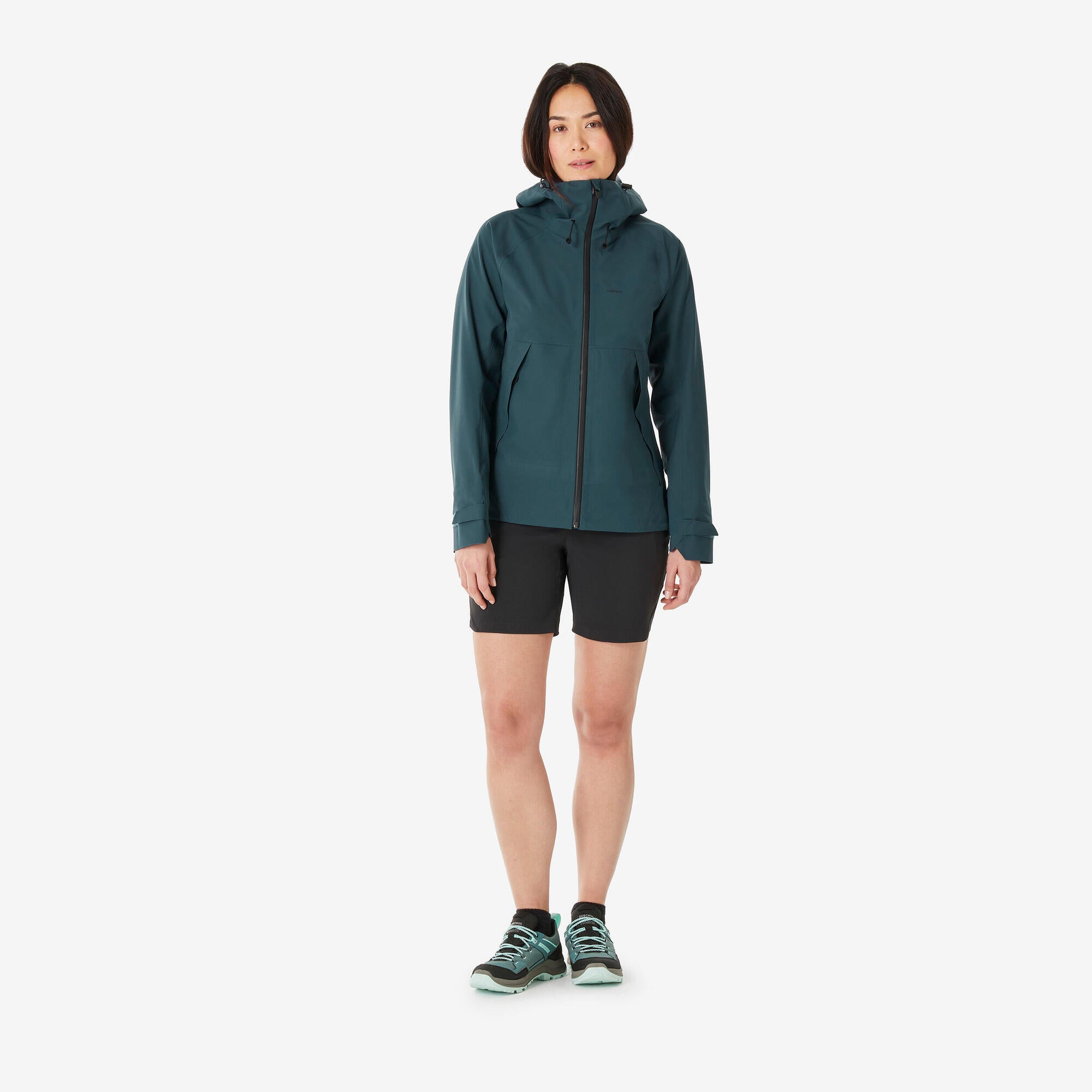 Quechua Women's MH500 Lightweight Waterproof Hiking Jacket - Image 2